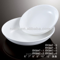 Plate-forme ronde en riz blanc en porcelaine